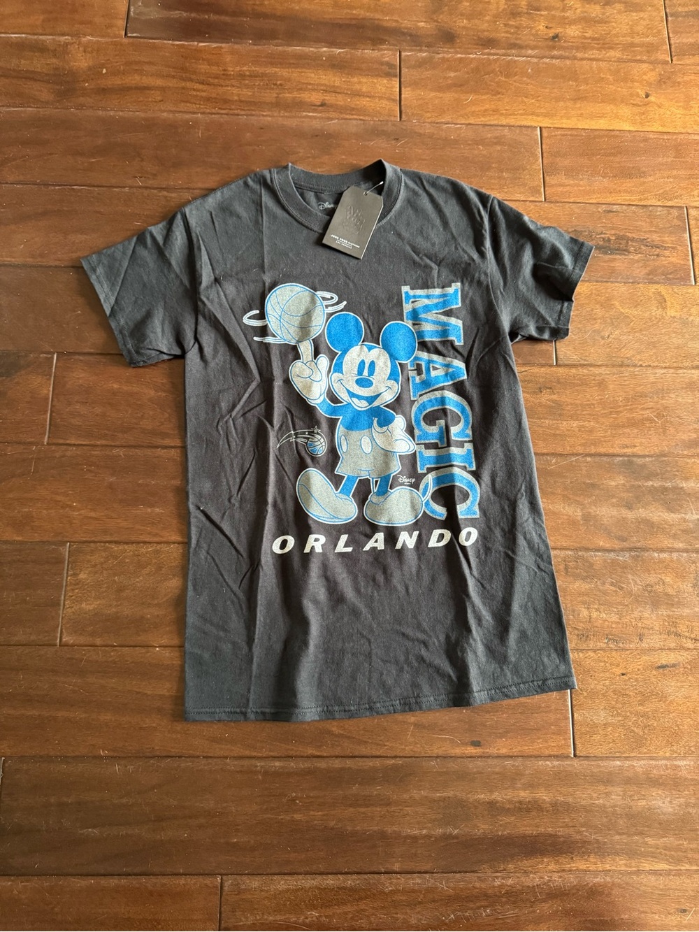 Junk Food Clothing Black Mickey Magic Orlando Short Sleeve Tee